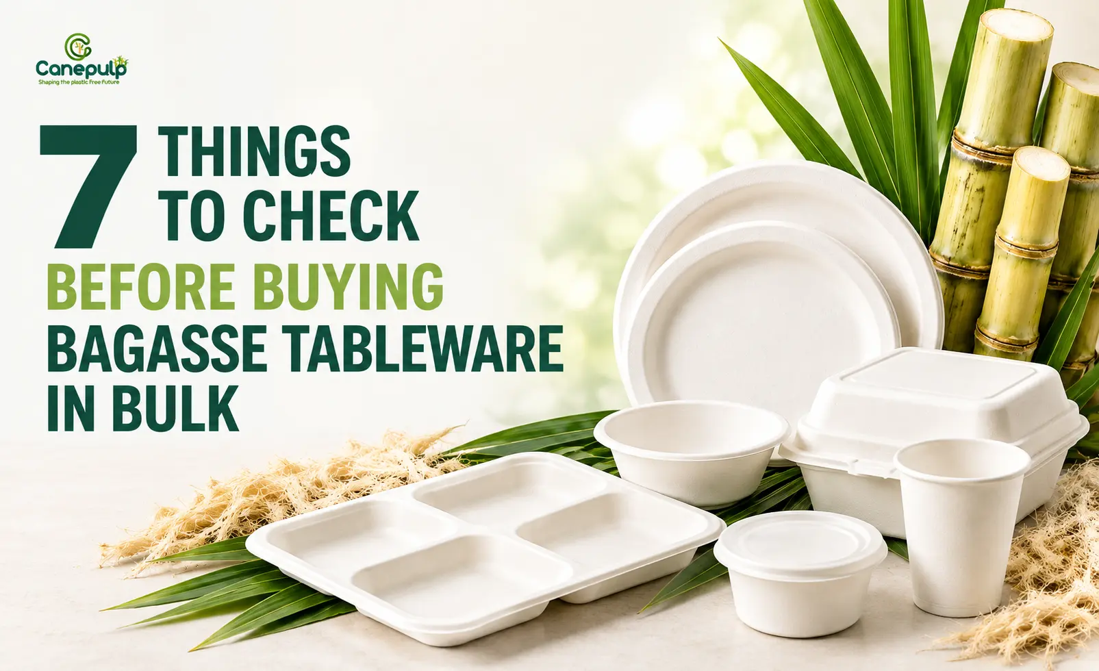Bagasse tableware bulk buying guide for B2B buyers