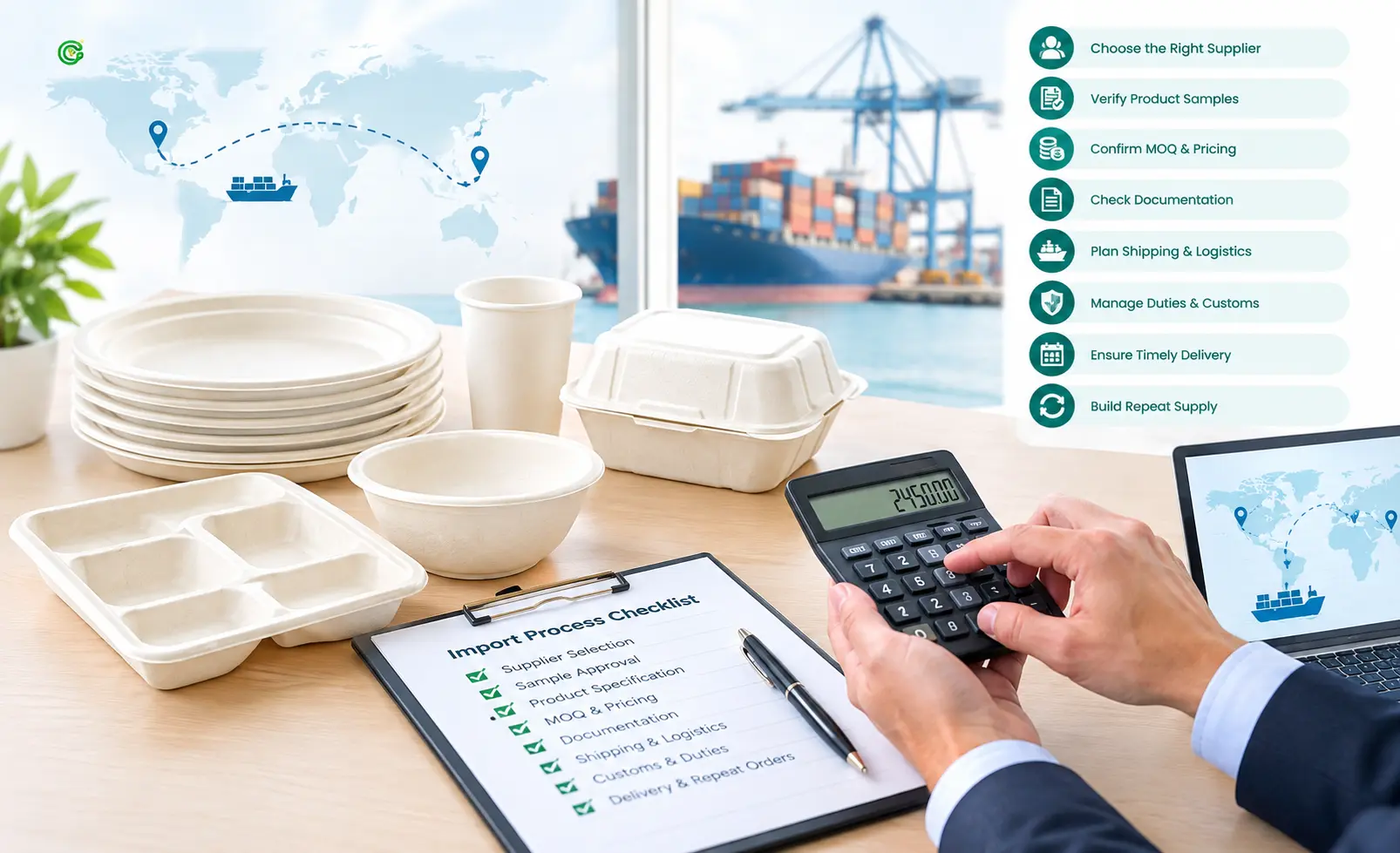 B2B guide to importing bagasse tableware from India