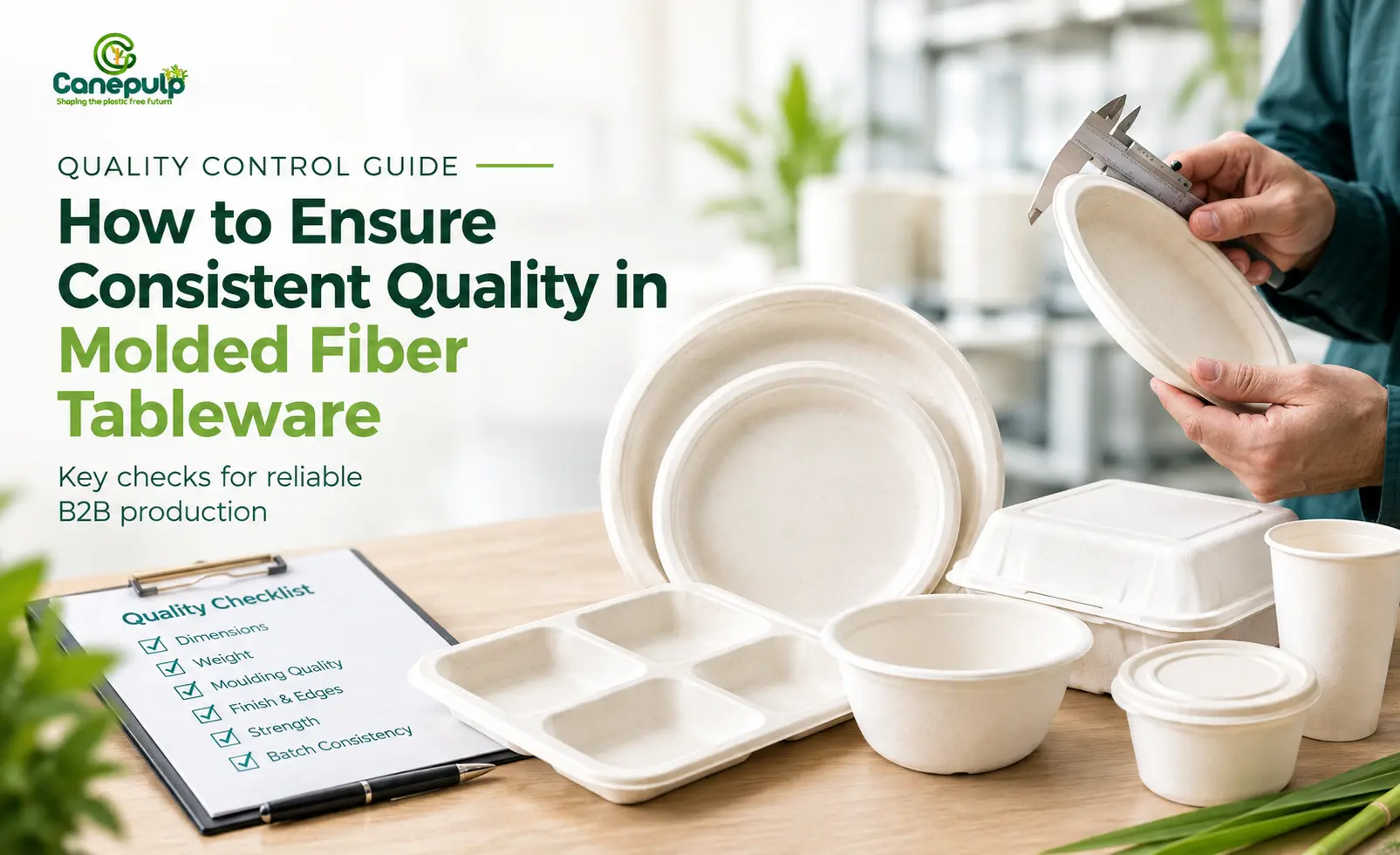 Molded fiber tableware quality control for B2B buyers
