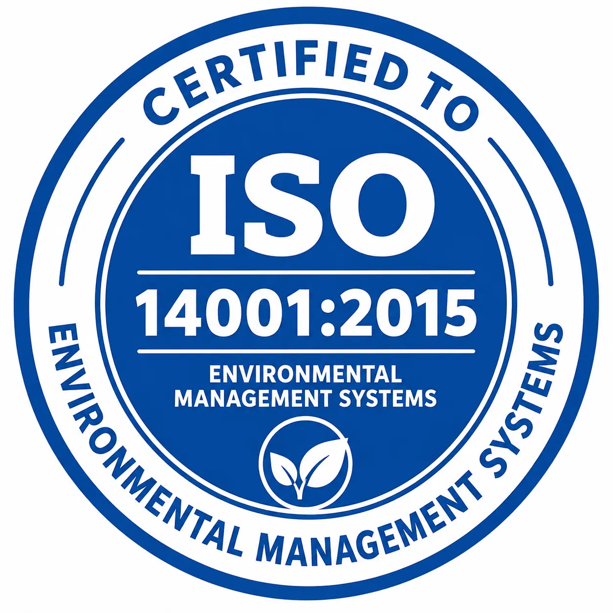 ISO 14001:2015 environmental management certification logo