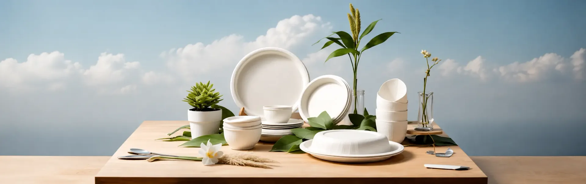 Canepulp manufacturing facility producing compostable bagasse tableware