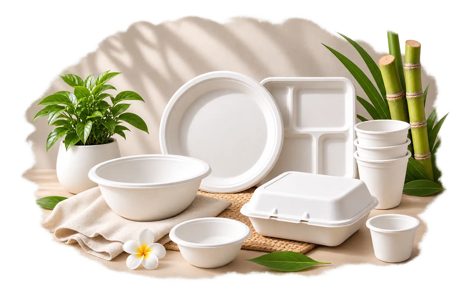 Canepulp bagasse tableware manufacturing in India