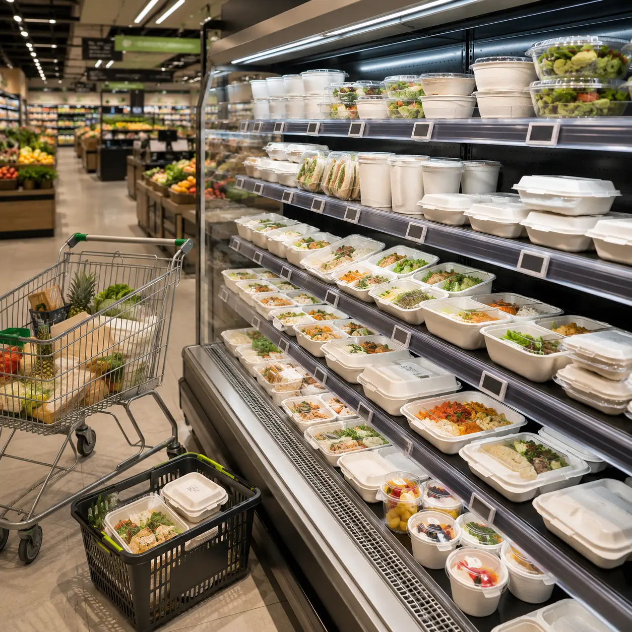 Retail ready meals sustainable packaging
