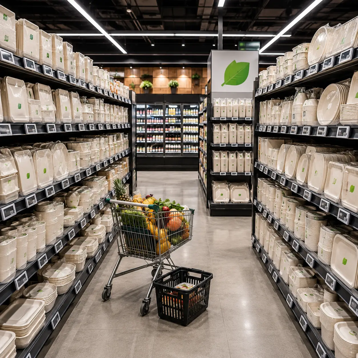 Supermarket ready meal packaging